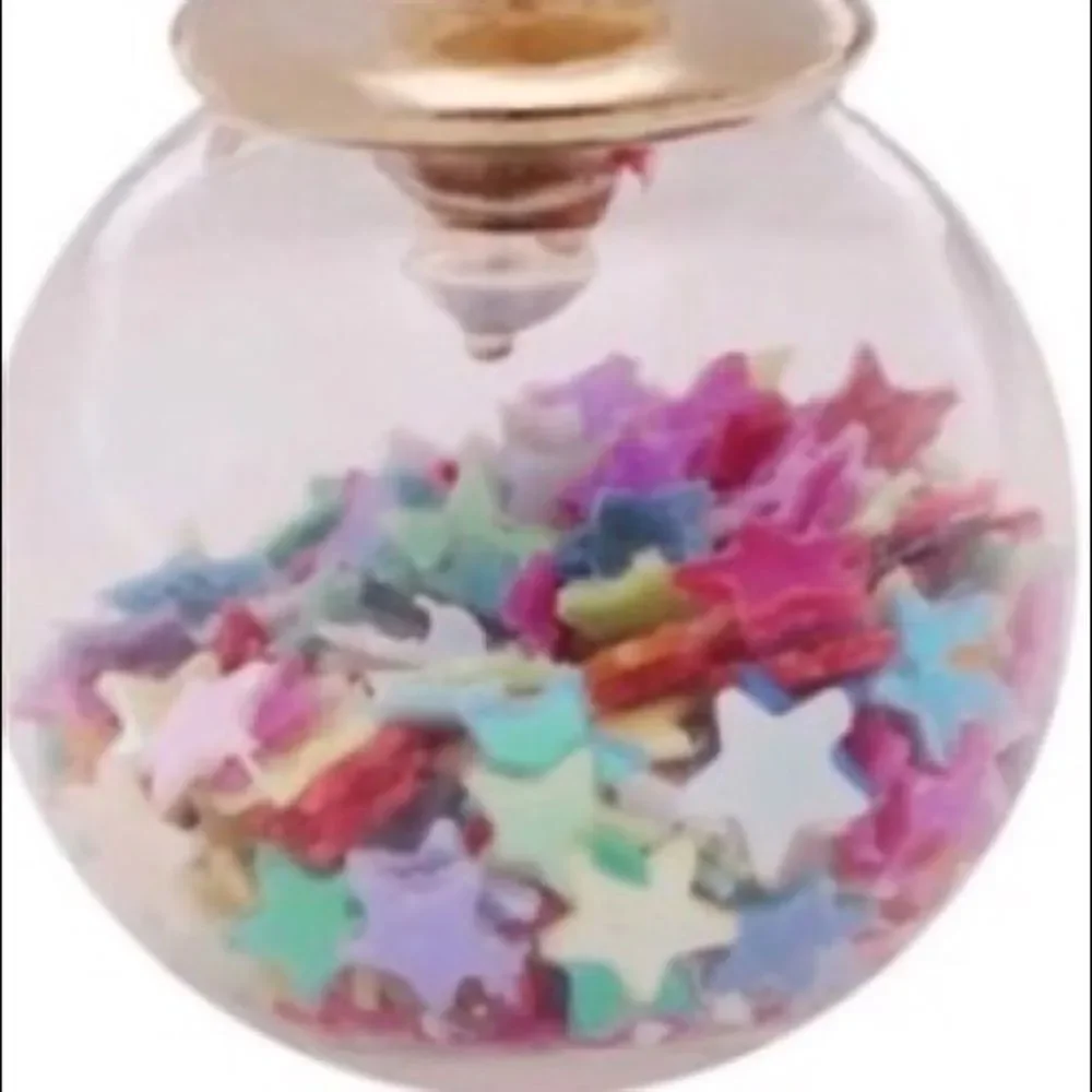 Double Sided Confetti Star Earrings
